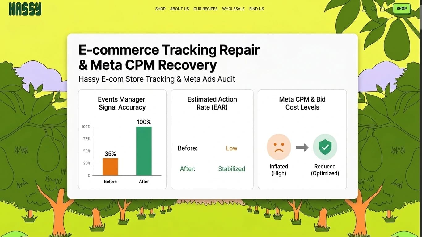 E-commerce Tracking Repair & Meta CPM Recovery