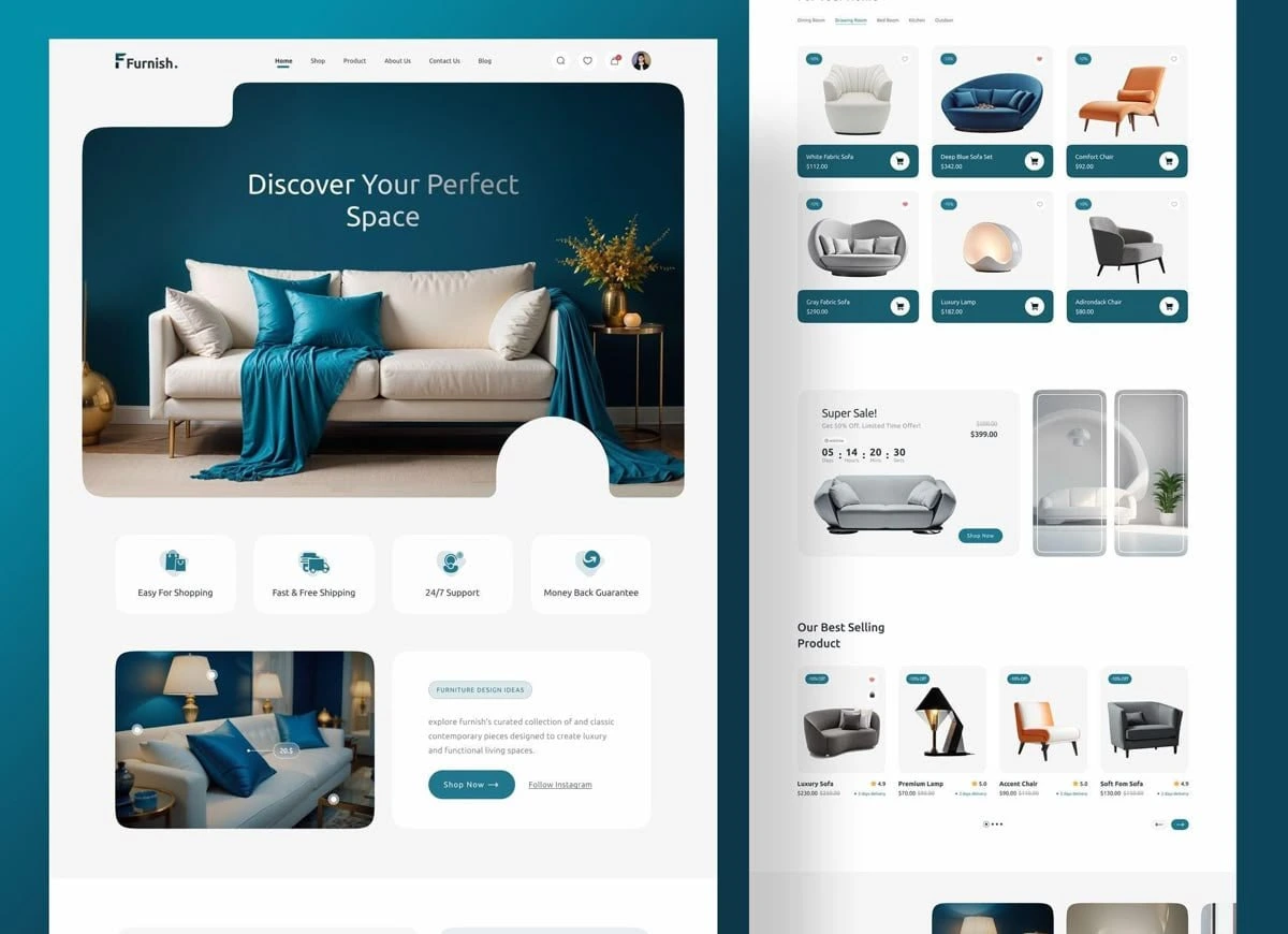 UI/UX Design for E-commerce Stores